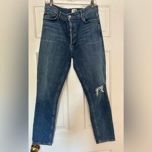Agolde Nico High Rise Slim Fit Jeans-Shoreline Size 30